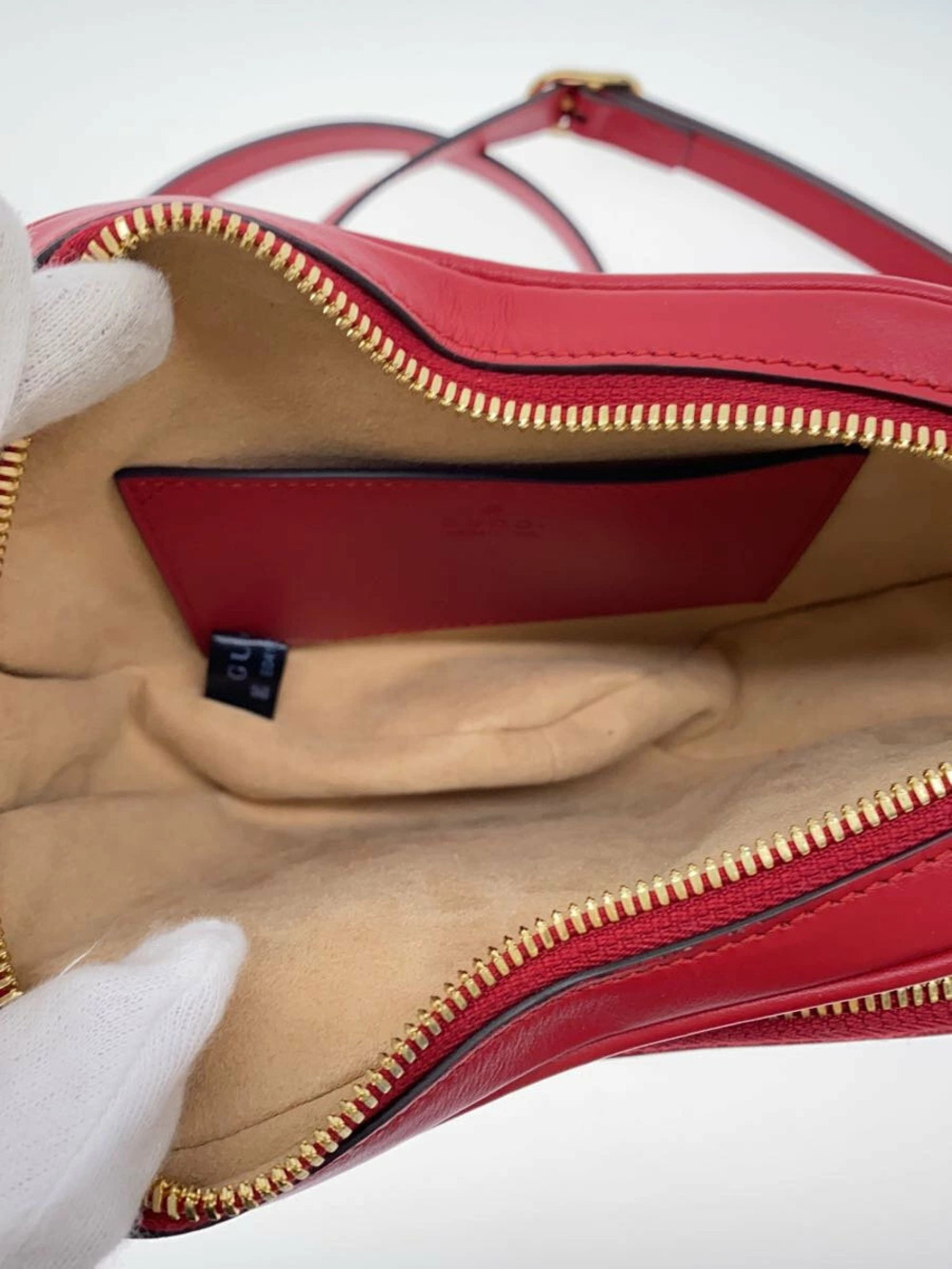 Gucci Interlocking G Heart shoulder bag quilted Leather RED - Picture 6 of 6